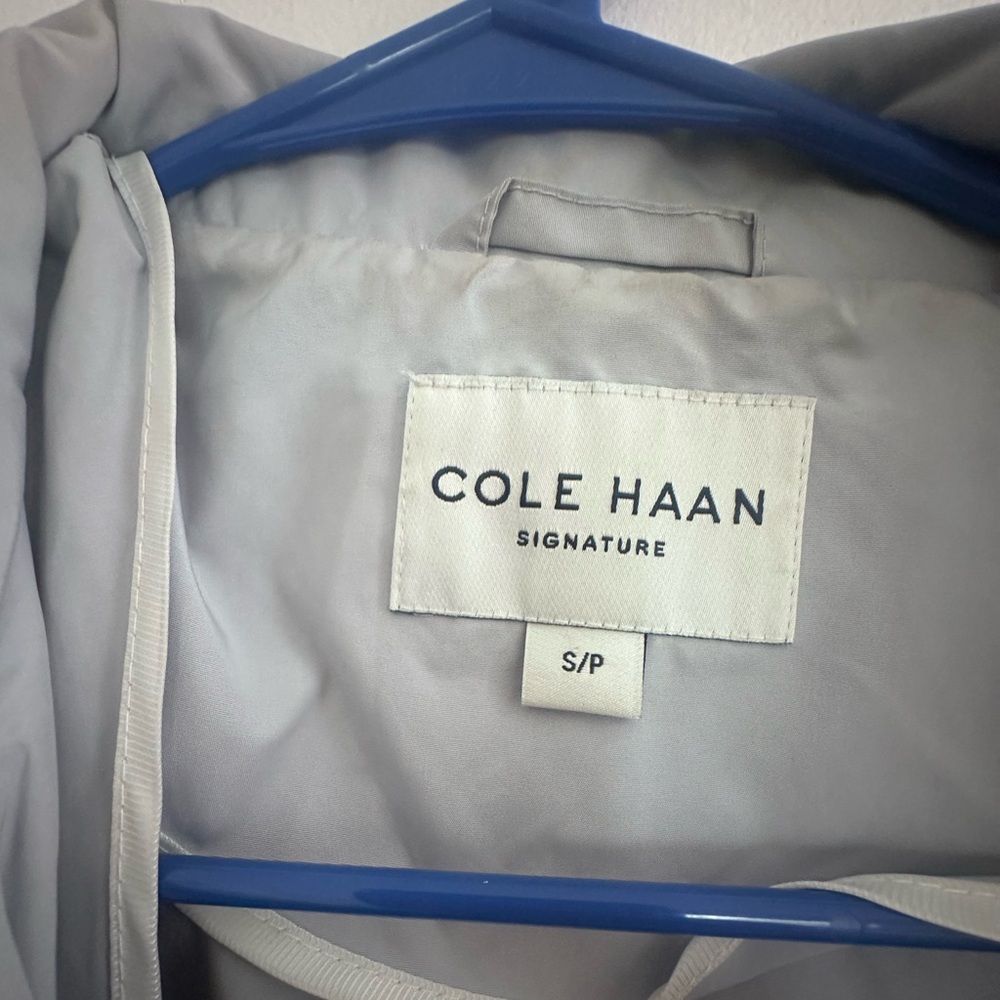 Cole Haan Women's Light blue Trench Coat - Picture 2 of 3